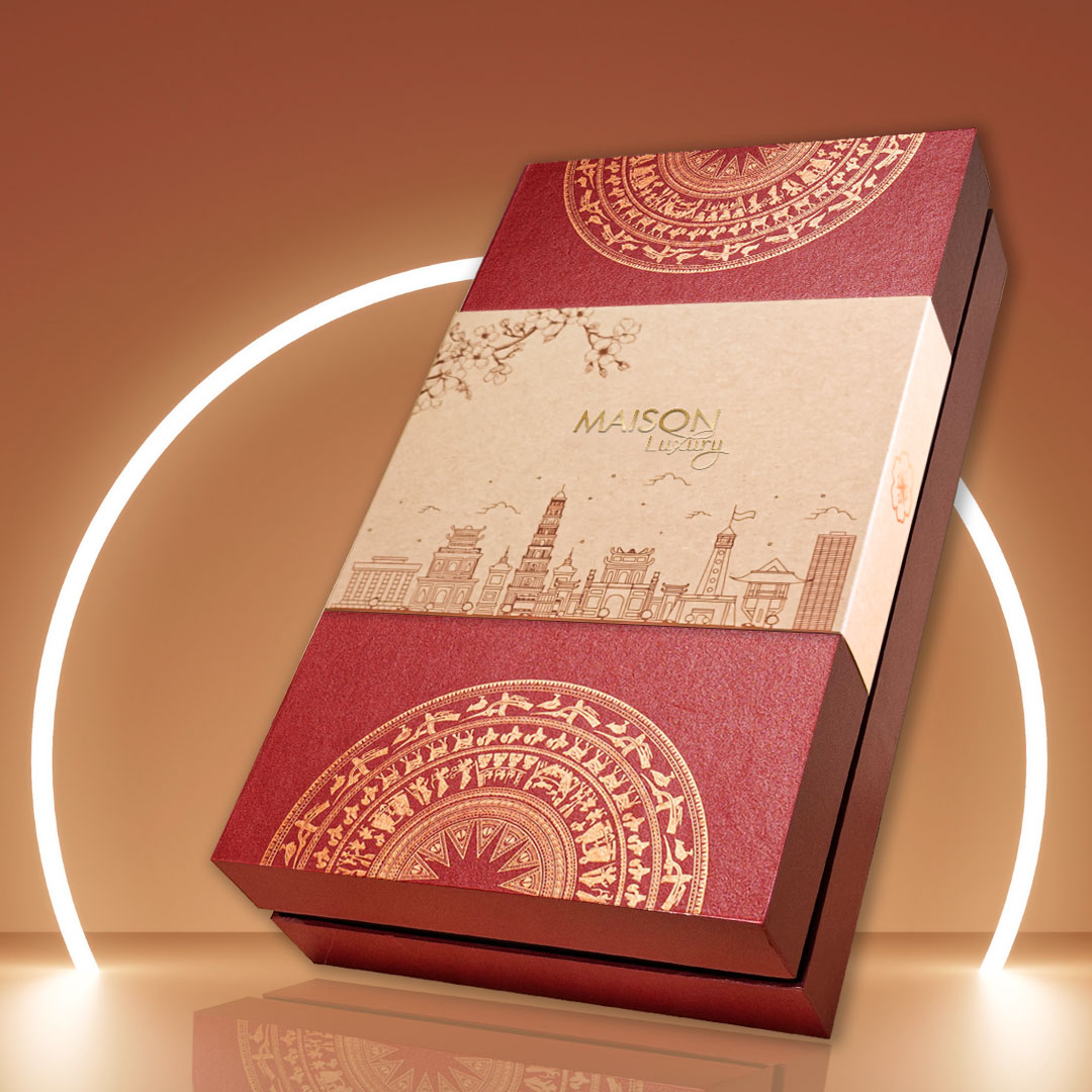 Hộp Quà Tết Maison Trống Đồng|Hương vị truyền thống