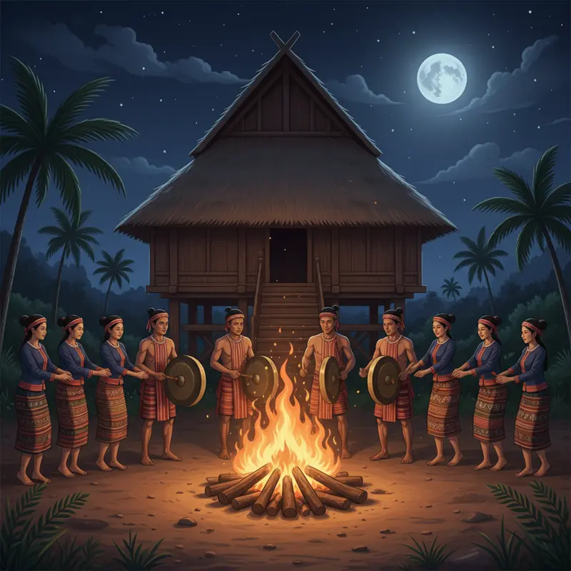 Mùa vàng trên nương rẫy báo hiệu thời điểm bắt đầu Lễ Mừng Lúa Mới.