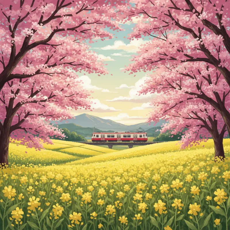 Cận cảnh vẻ đẹp rực rỡ và màu hồng đậm đặc trưng của hoa Kawazu Sakura.