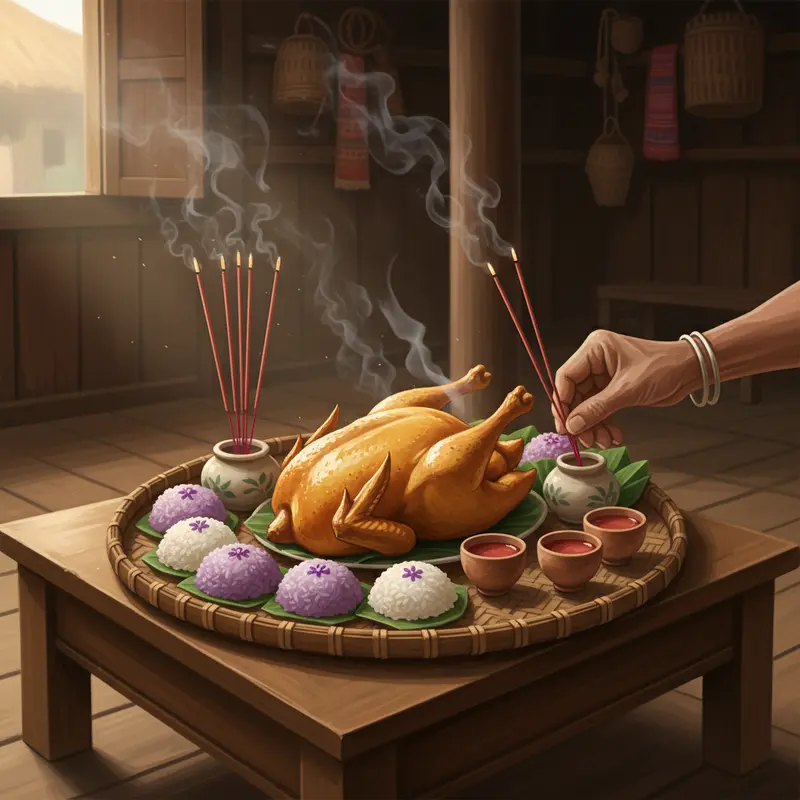 Mùa vàng trên nương rẫy báo hiệu thời điểm bắt đầu Lễ Mừng Lúa Mới.