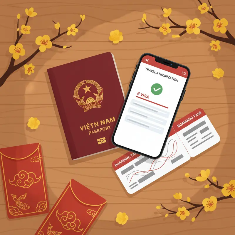 Các loại hình thị thực phổ biến: Miễn visa, VOA và E-visa.