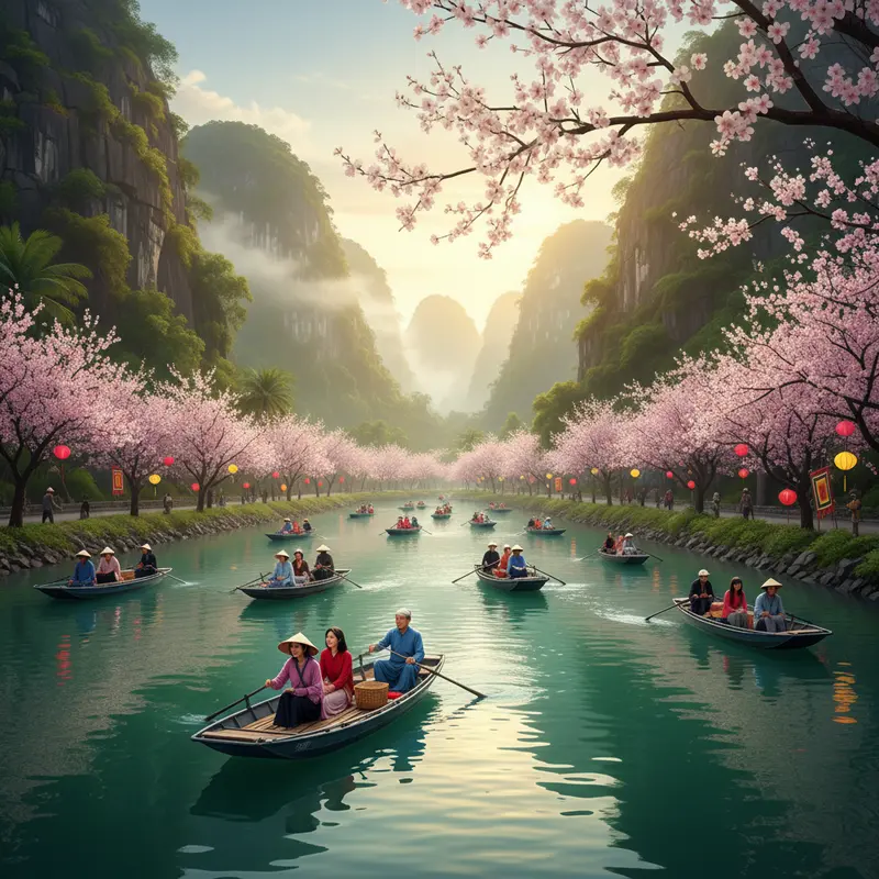 Chùa Đồng trên đỉnh thiêng Yên Tử trong sương sớm.