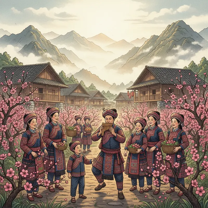 Mùa vàng trên nương rẫy báo hiệu thời điểm bắt đầu Lễ Mừng Lúa Mới.