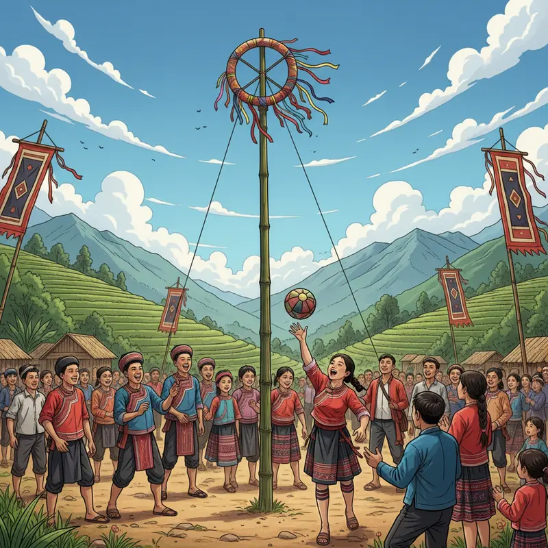 Mùa vàng trên nương rẫy báo hiệu thời điểm bắt đầu Lễ Mừng Lúa Mới.