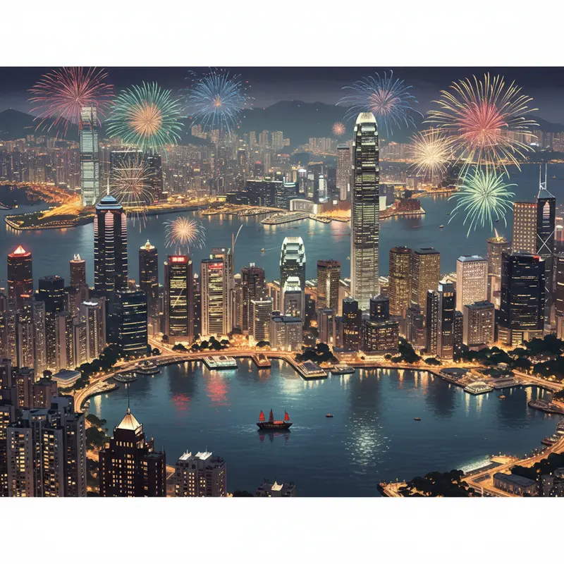 Không khí lễ hội tràn ngập đường phố Hồng Kông mỗi dịp Xuân về.