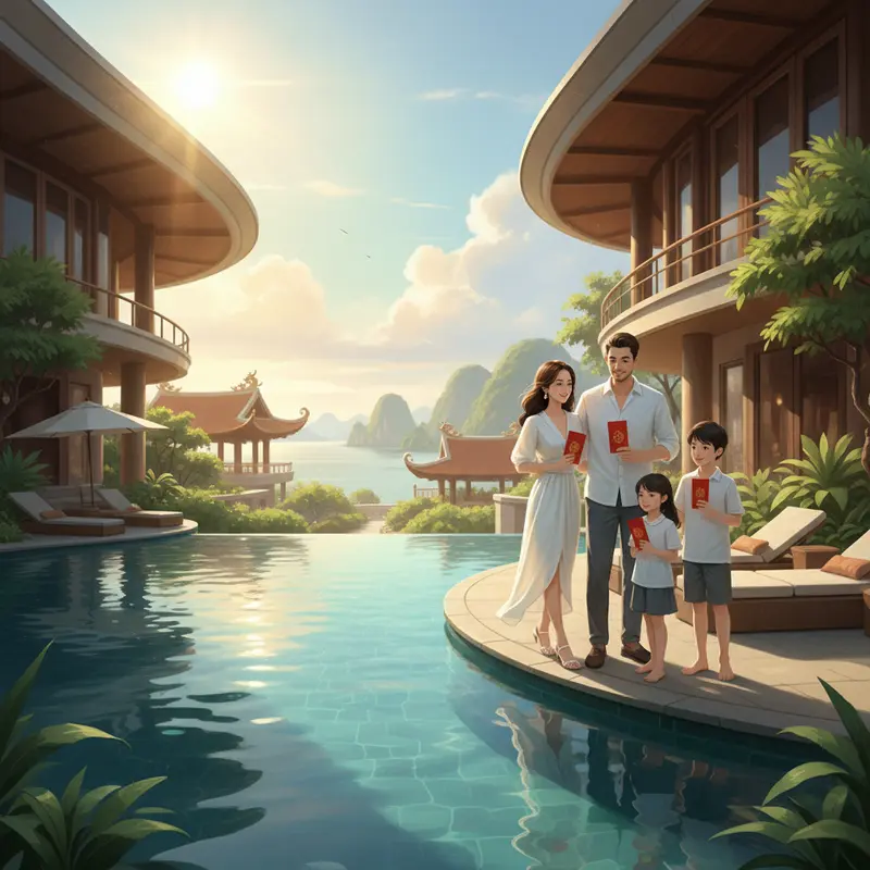 Du lịch nghỉ dưỡng dịp Tết mang lại sự thư thái trọn vẹn cho gia đình.