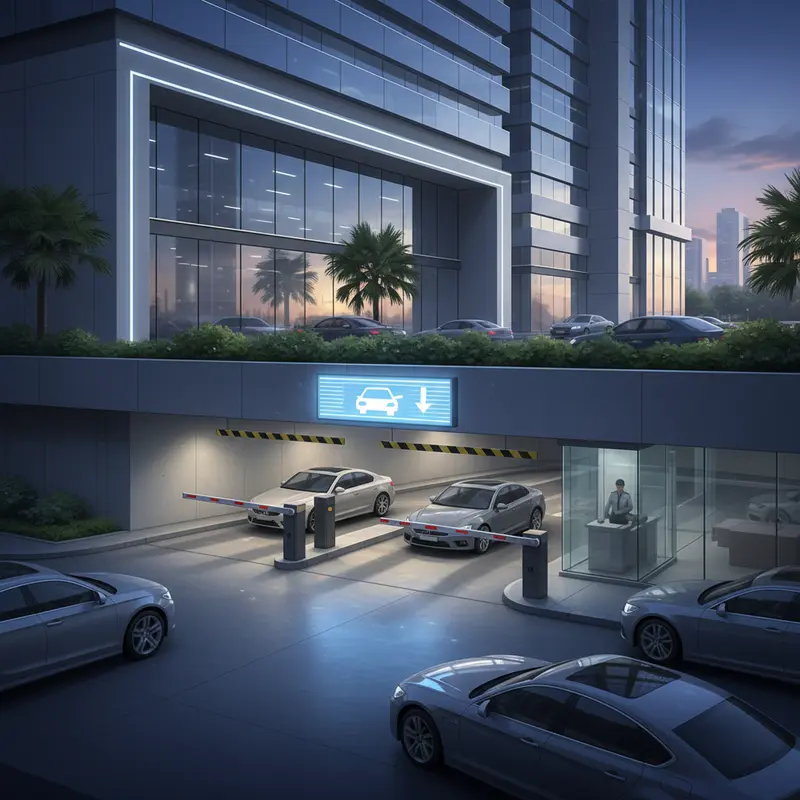 Nhà để xe TCP với kết cấu hiện đại ngay tại sân bay.