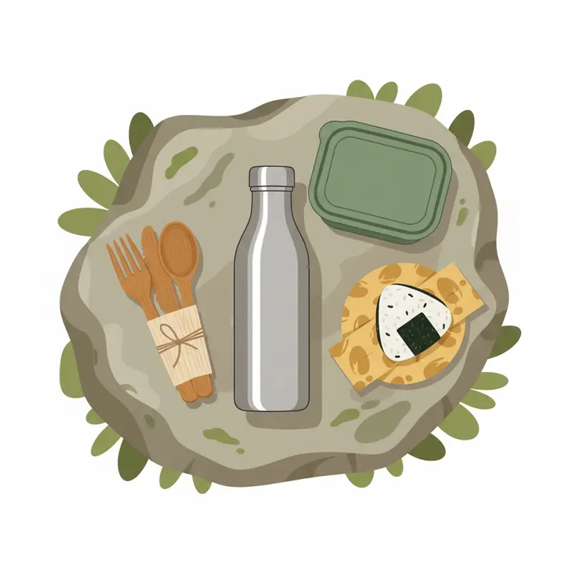 Bước chân leo núi cẩn trọng trên đường mòn tự nhiên.