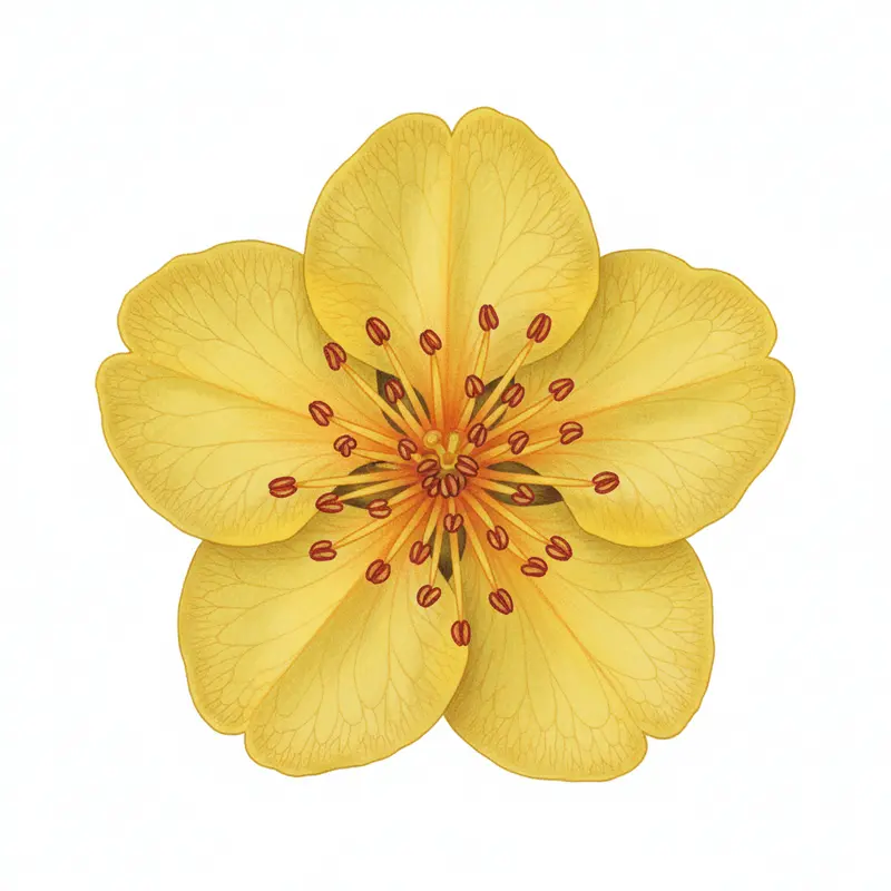 Sắc vàng hoa mai là biểu tượng của sự thịnh vượng và may mắn ngày Tết.