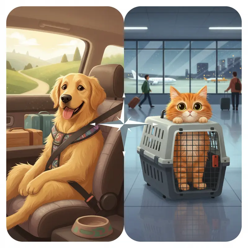 Kiểm tra sức khỏe thú y là bước quan trọng nhất trước chuyến đi.