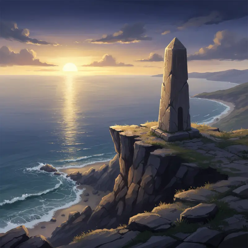 Toàn cảnh Mũi Điện vươn mình ra biển lớn đón nắng sớm.