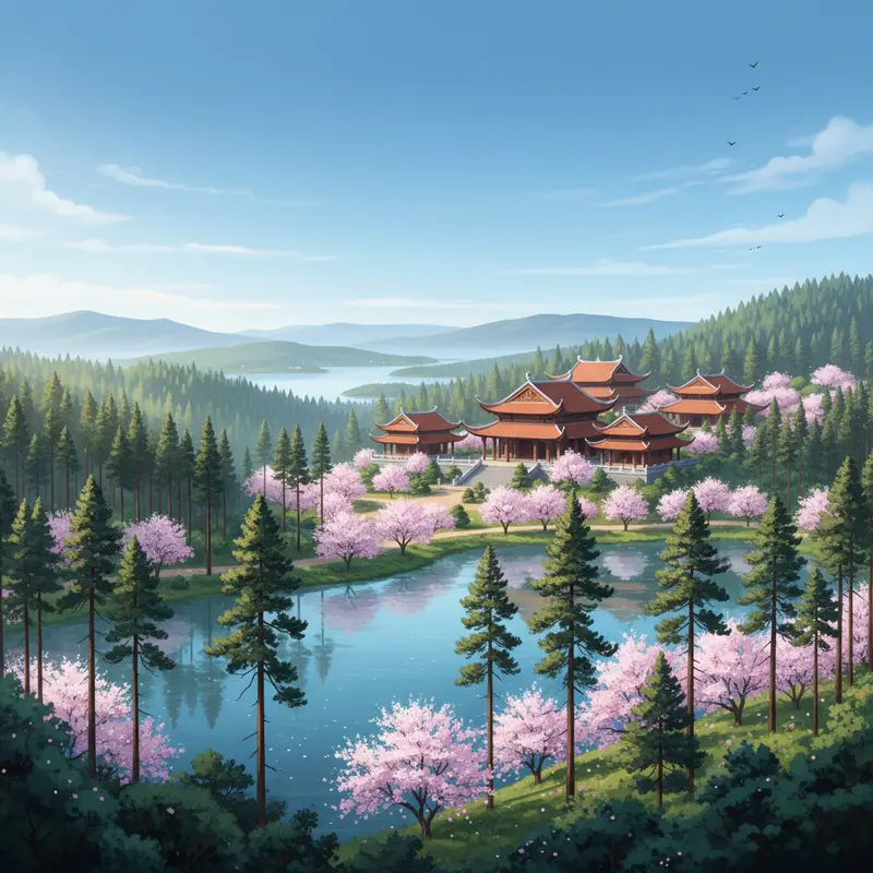 Không gian tĩnh lặng mang đậm nét kiến trúc cổ tại Legacy Yên Tử.